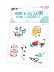 Zmywalne tatuaże dla dzieci - Letnie wzory - Zuzu Toys