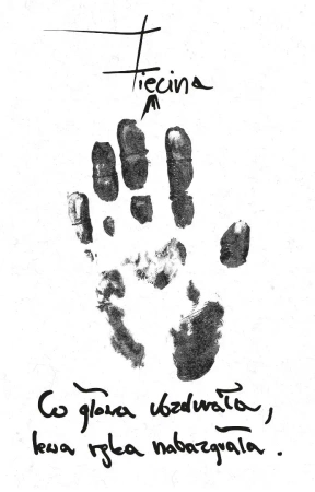 Co głowa ubzdurała, lewa ręka nabazgrała - Zięcina