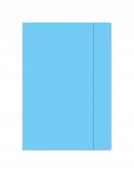 Teczka A4 z gumką, niebieska