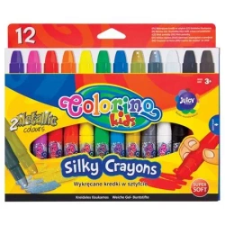Kredki świecowe żelowe Colorino Kids 12 kolory - PATIO