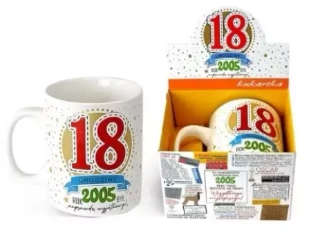 Kubek Gigant Urodziny 18 (2005 rok) - Kukartka