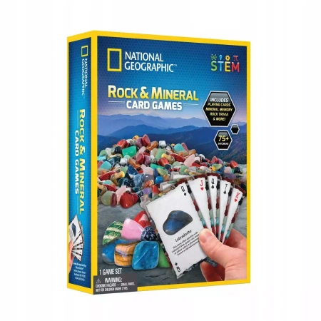 National Geographic. Zestaw Kart do gry. Skały i minerały