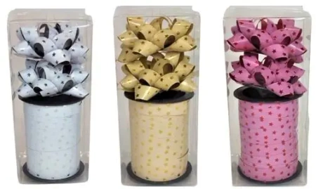 Rozetki 2szt + wstążki 5m MIX