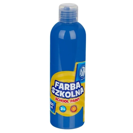 Farba szkolna naturalna tempera Astra 250 ml niebieska ciemna - ASTRA art-pap