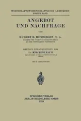 Angebot Und Nachfrage - Hubert Douglas Henderson