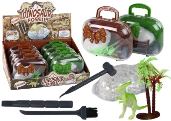 Wykopaliska Dinozaury w walizce mix - Leantoys