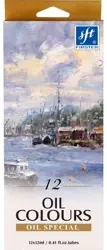 Farby olejne w tubie 12 kolorów 12ml - Titanum