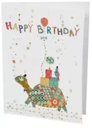 Karnet B6 + koperta MO6360X1 Urodziny Żółw - Turnowsky