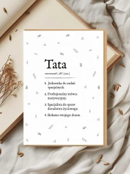 Kartka okolicznościowa dla taty Definicja taty - Nadwyraz.com