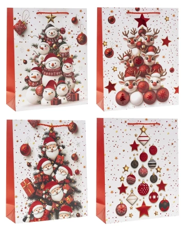 Torebka prezentowa XS Boże Narodzenie mix - Rozette