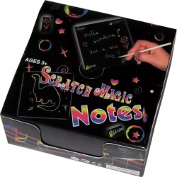 Scratch Magic Notes, czarny, cena za 1 opakowanie 100 stron