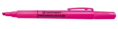 Cienki zakreślacz Highlighter różowy - Centropen