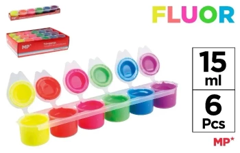 Farba plakatowa tempera fluor 6x15ml - MP Main Paper