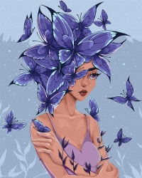 Malowanie po numerach - Motyle myśli 40x50cm - Ideyka