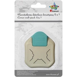 Dziurkacz z motywem narożnikowy 3w1 - Titanum