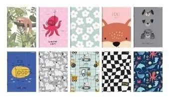 Zeszyt A5/32K linia podwójna kolor Megamix (10szt) - Top 2000