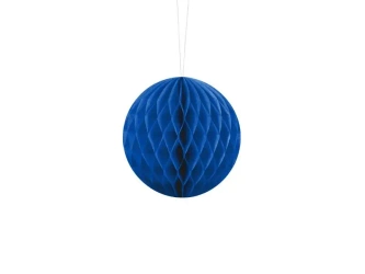 Kula bibułowa niebieski 10cm - PartyDeco