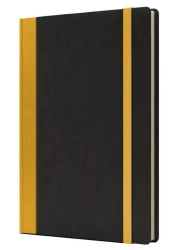 Notatnik A5 Pro M+ kropki czarny/żółty - Like U