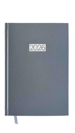 Kalendarz 2026 A5 Ekonomiczny dzienny V4 szary K-A5D E - AVANTI
