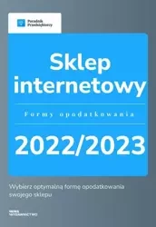 eBook Sklep internetowy – formy opodatkowania 2022/2023 - Kinga Jańczak
