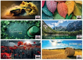 Kalendarz 2026 biurkowy poprzeczny MIX - AVANTI