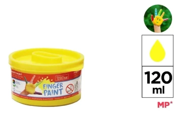 Farba do malowania palcami żółta 120ml (6szt) - MP Main Paper
