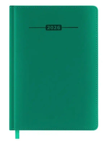Kalendarz książkowy 2026 A5 zielony EASY - Easy Stationery
