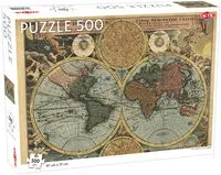 Puzzle Old Map of the World 500 - Tactic
