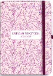 Kalendarz 2025/2026 A5 nauczyciela TDW kwiatowy - -