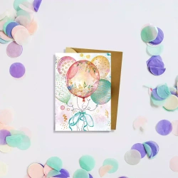 Karnet mini B8 Bukiet balonów - Henry