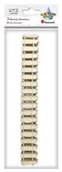 Drewniany płotek 90 cm 30x7x2mm 3szt - Titanum