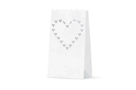 Lampiony torebki na świece 15x9x26cm 10szt - PartyDeco