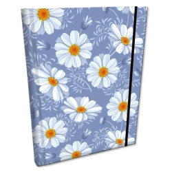 Notes B6 kratka z gumką Soft Touch Stokrotki Retro - EV-Corp