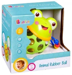 Kula gumowa z grzechotką żaba BAM BAM - BAM BAM