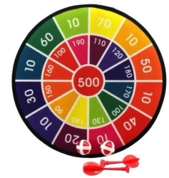 Tarcza z rzutkami i piłeczkami