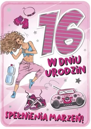 Karnet Urodziny 16 GM-756 - Armin Style