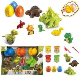 Masa plastyczna z foremkami dinozaury - Trifox