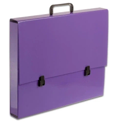 Teczka z rączką A3 5 cm Penmate fioletowa pastelowa