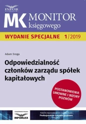 eBook Odpowiedzialność członków zarządu spółek kapitałowych - Adam Sroga