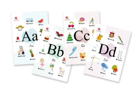 Plansze edukacyjne Alfabet A5 - All4Kids