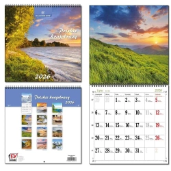 Kalendarz 2026 30x60 13 planszowy Pl. Krajobrazy - EV-Corp