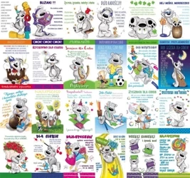 Karnet Happy B6 + koperta mix wzorów - Stamp