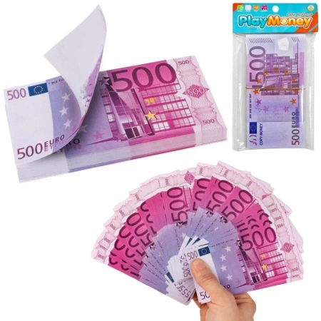 Banknoty zabawkowe pieniądze 500 euro - Trifox