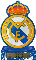 Lampka 3D z budzikiem z hymnem HALA MADRID Real Madrid RM00003