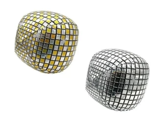 Balon kula disco błyszcząca 50x30cm MIX - ADAR