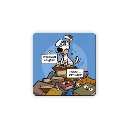 Magnes na lodówkę Pożeram książki - Molom