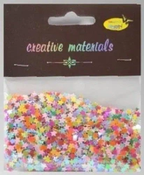 Elementy z folii gwiazdki pastelowe 20g - Galeria Hobby