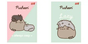 Zeszyt A4 32k krata laminowany PUSHEEN mix cena za 1 sztukę