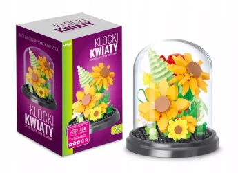 Klocki pod kloszem słoneczniki 228el - Artyk