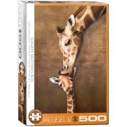 Puzzle 500 Giraffe Mother's Kiss 6500-0301 - Eurographics